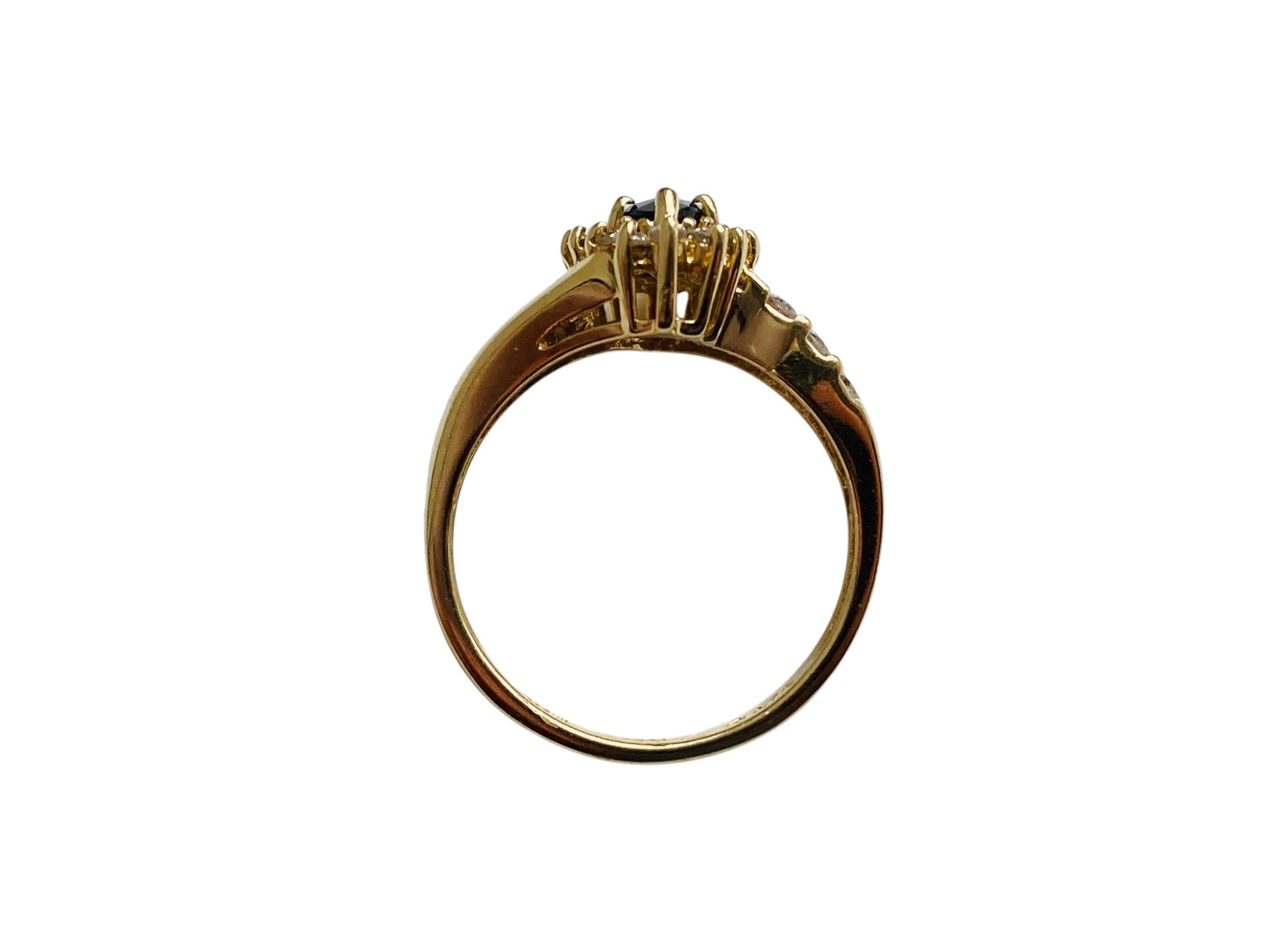 14ct Gold Sapphire & Diamond Ring