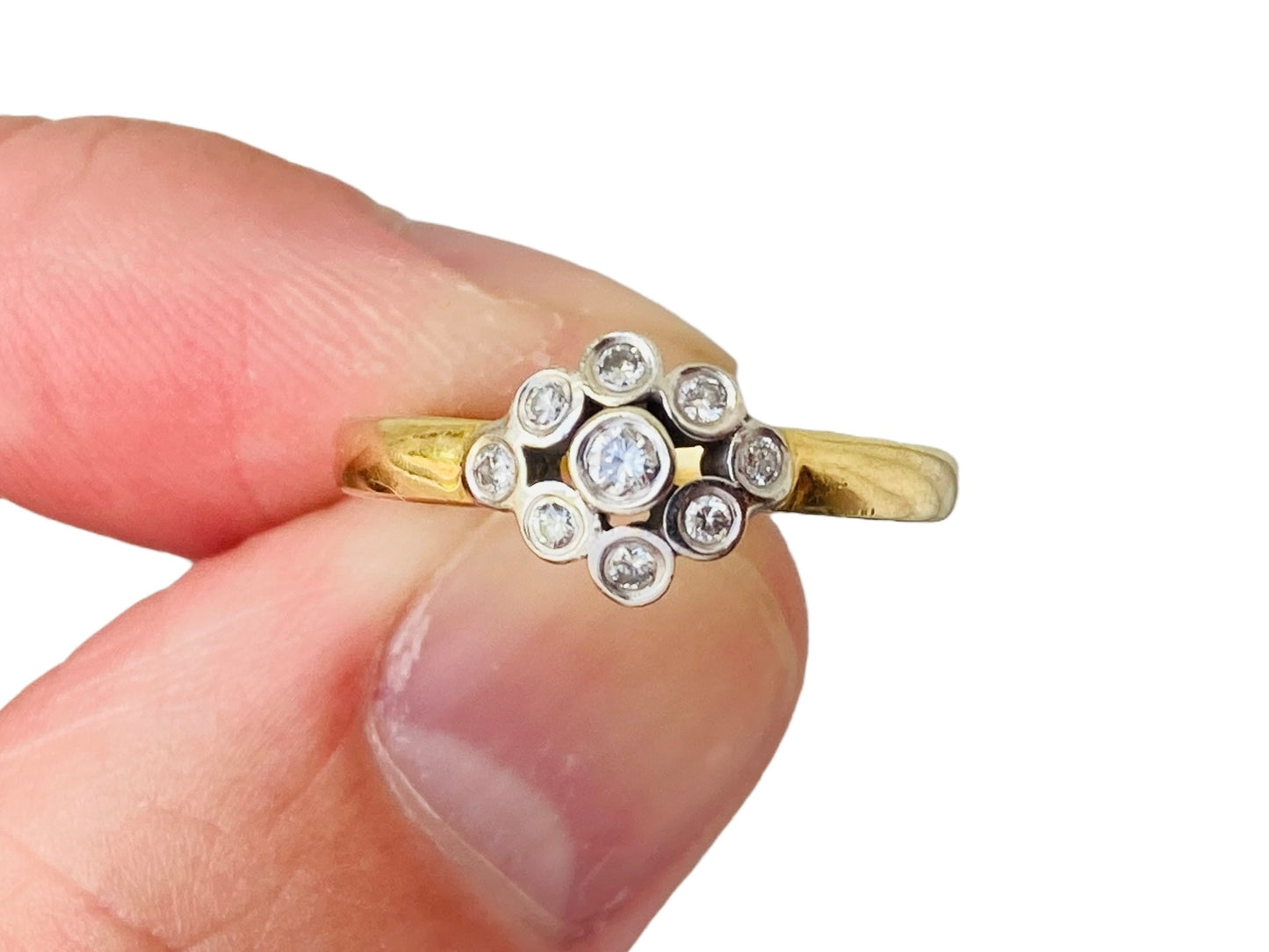 Vintage 18ct Gold Diamond Ring