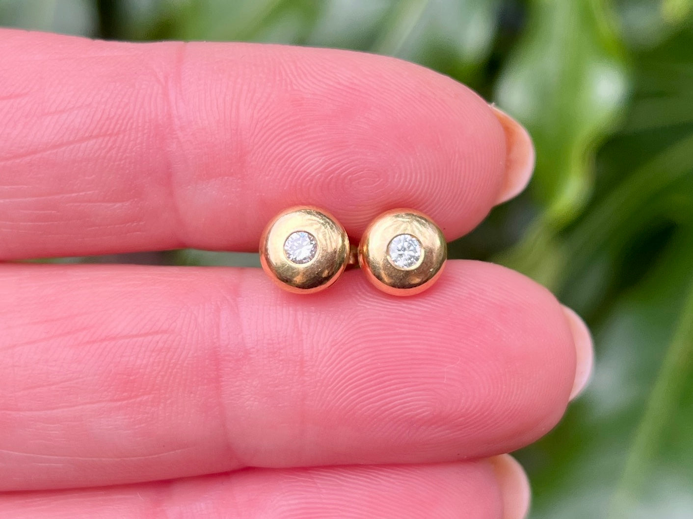 18ct Gold Diamond Earrings