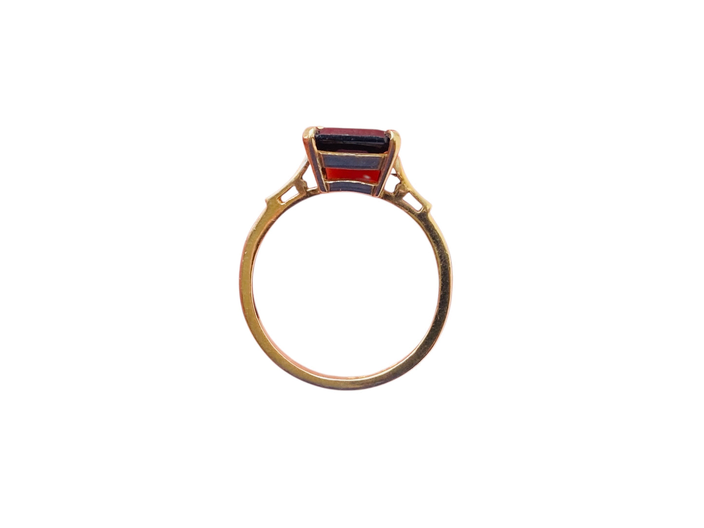 Vintage 9ct Gold Garnet Ring