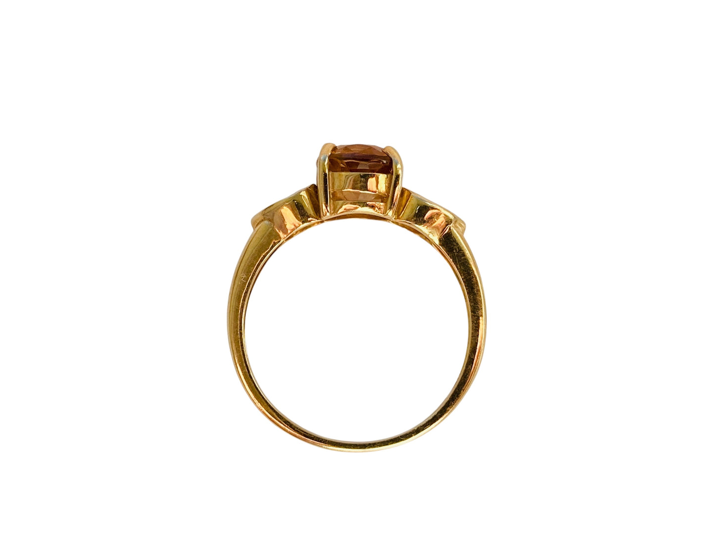 9ct Gold Imperial Topaz & Citrine Ring