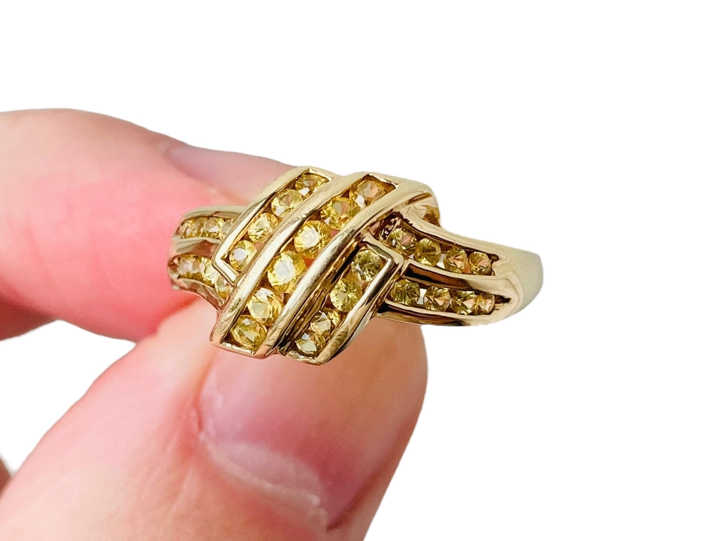 9ct Gold Yellow Sapphire Ring