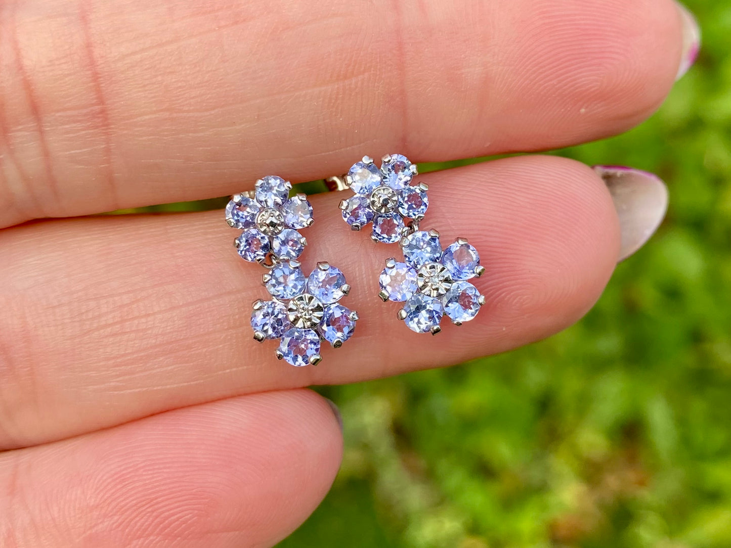 10ct Gold Tanzanite Stud Earrings