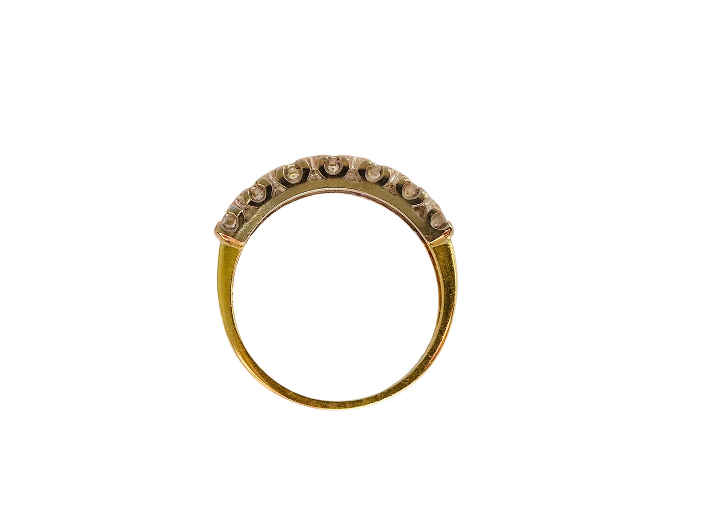 Vintage 18ct Gold Seven-Stone Diamond Ring