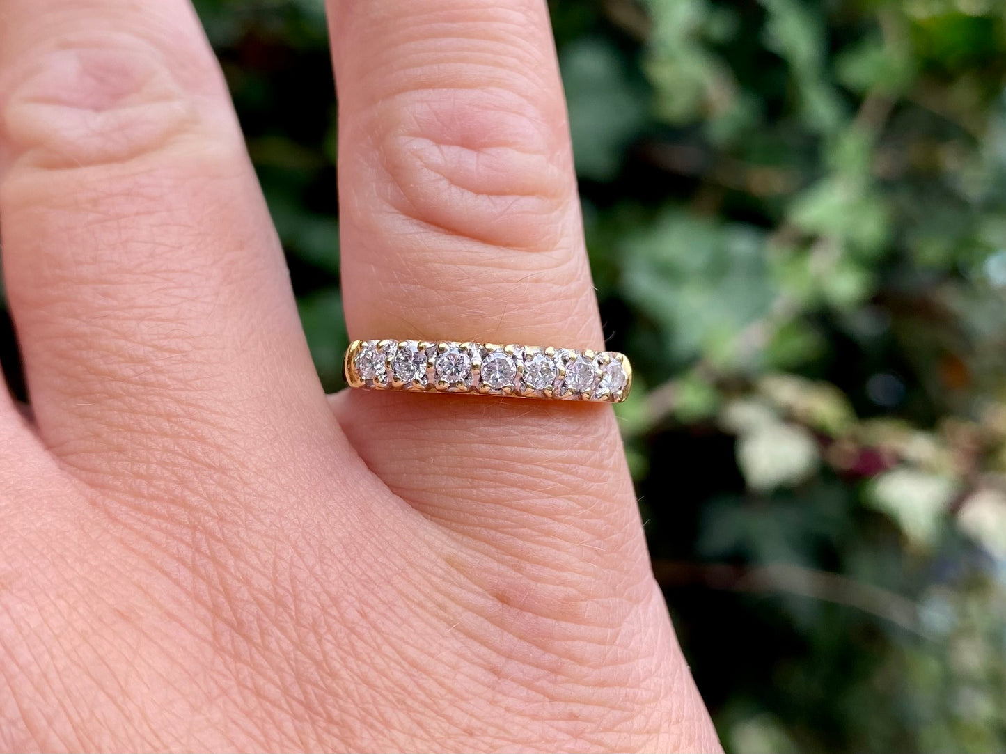 18ct Gold Seven-Stone 0.33ct Diamond Ring