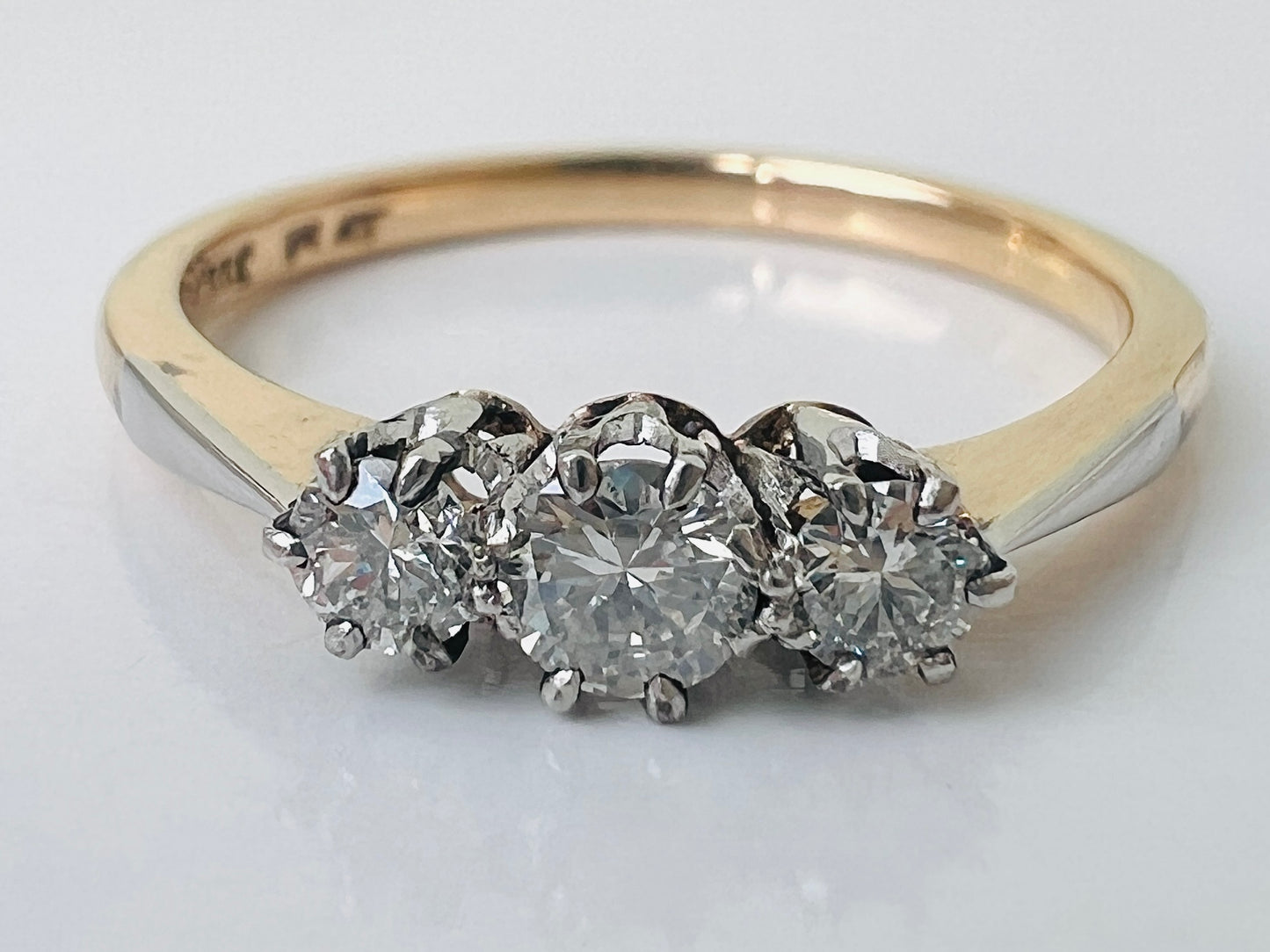 Antique 18ct Gold Three-Stone Diamond Ring