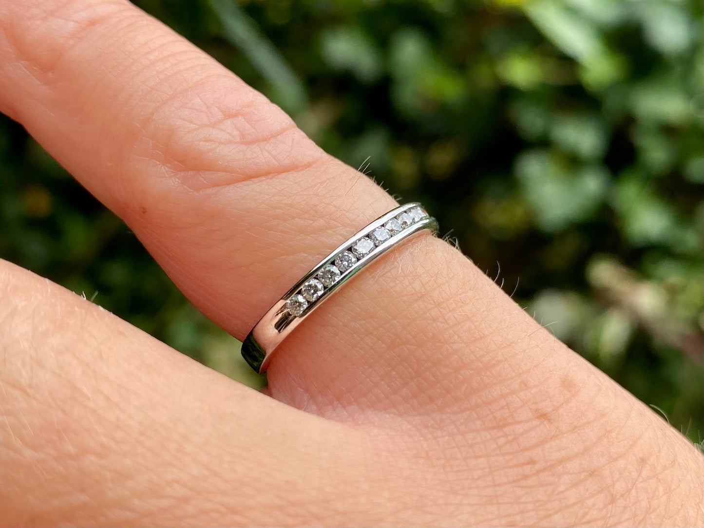 14ct Gold Ten-Stone Diamond Ring