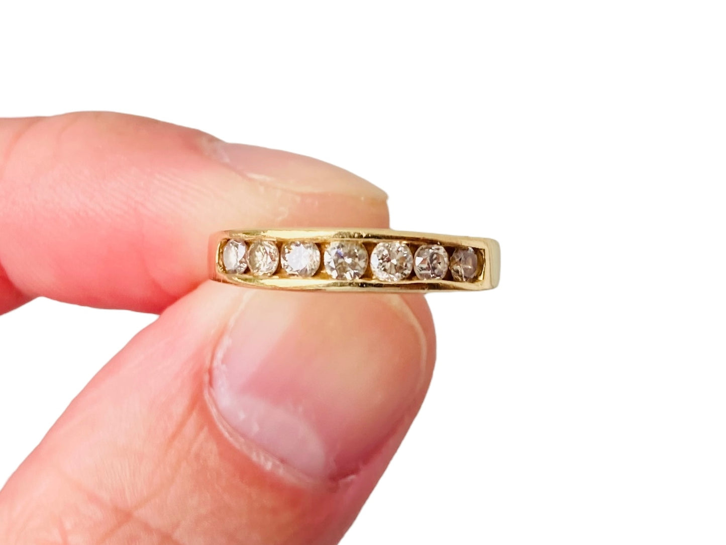 18ct Gold Seven-Stone Diamond Ring