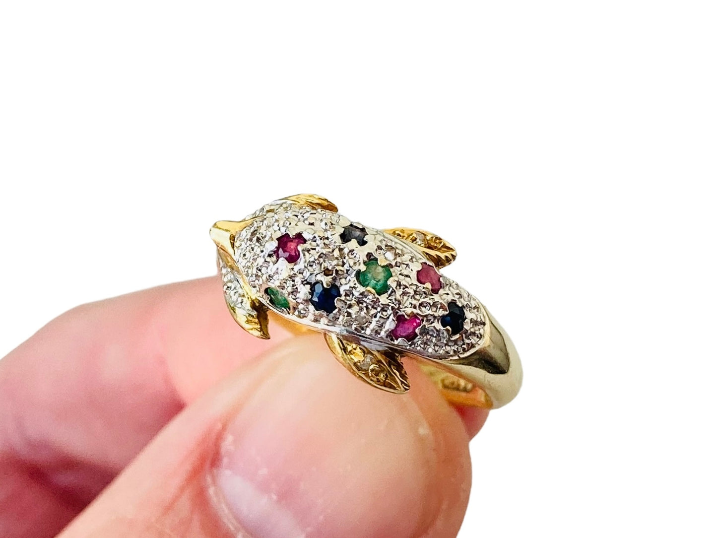 Vintage 18ct Gold Dolphin Ring