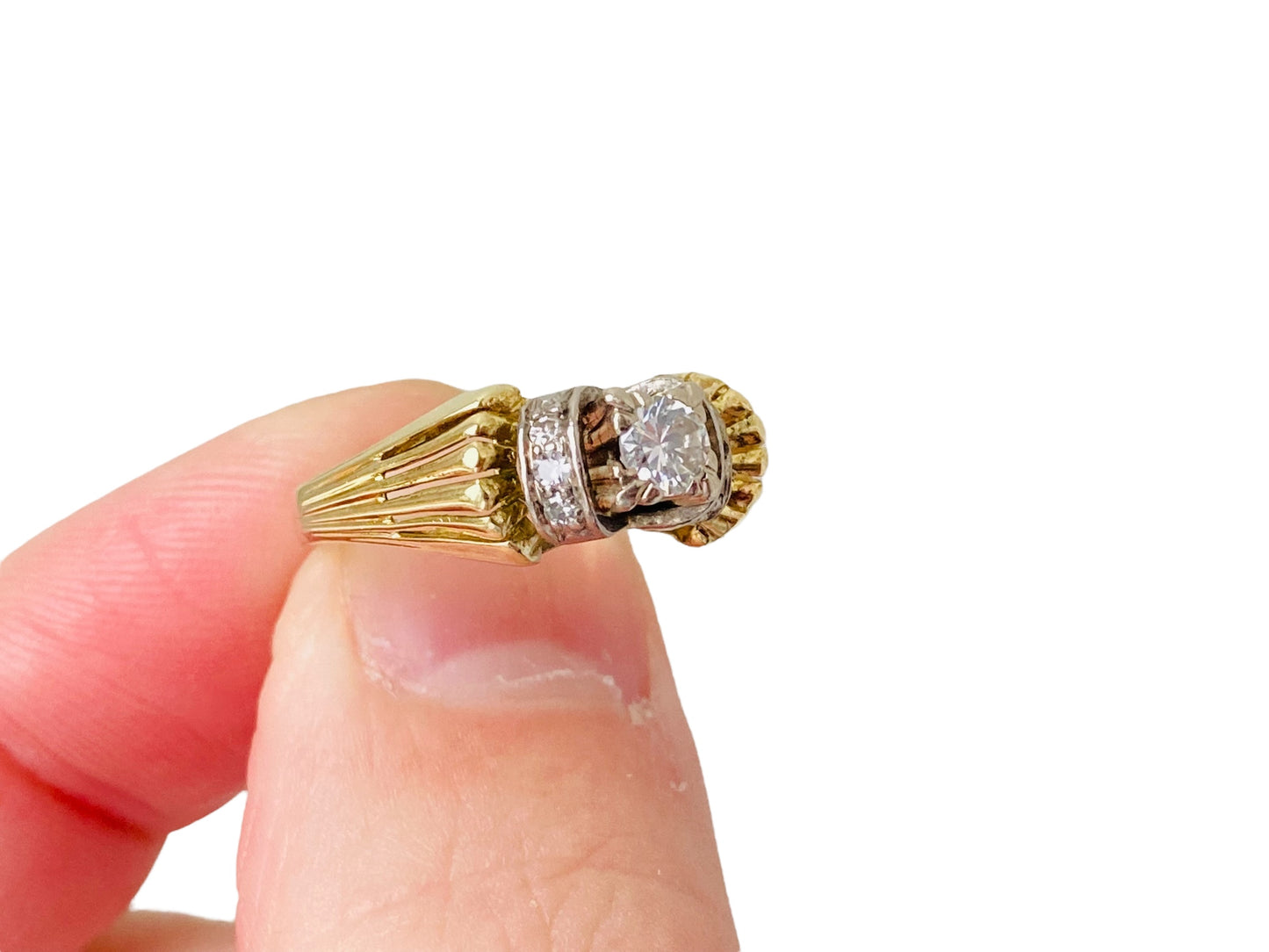 Vintage 14ct Gold Diamond Ring