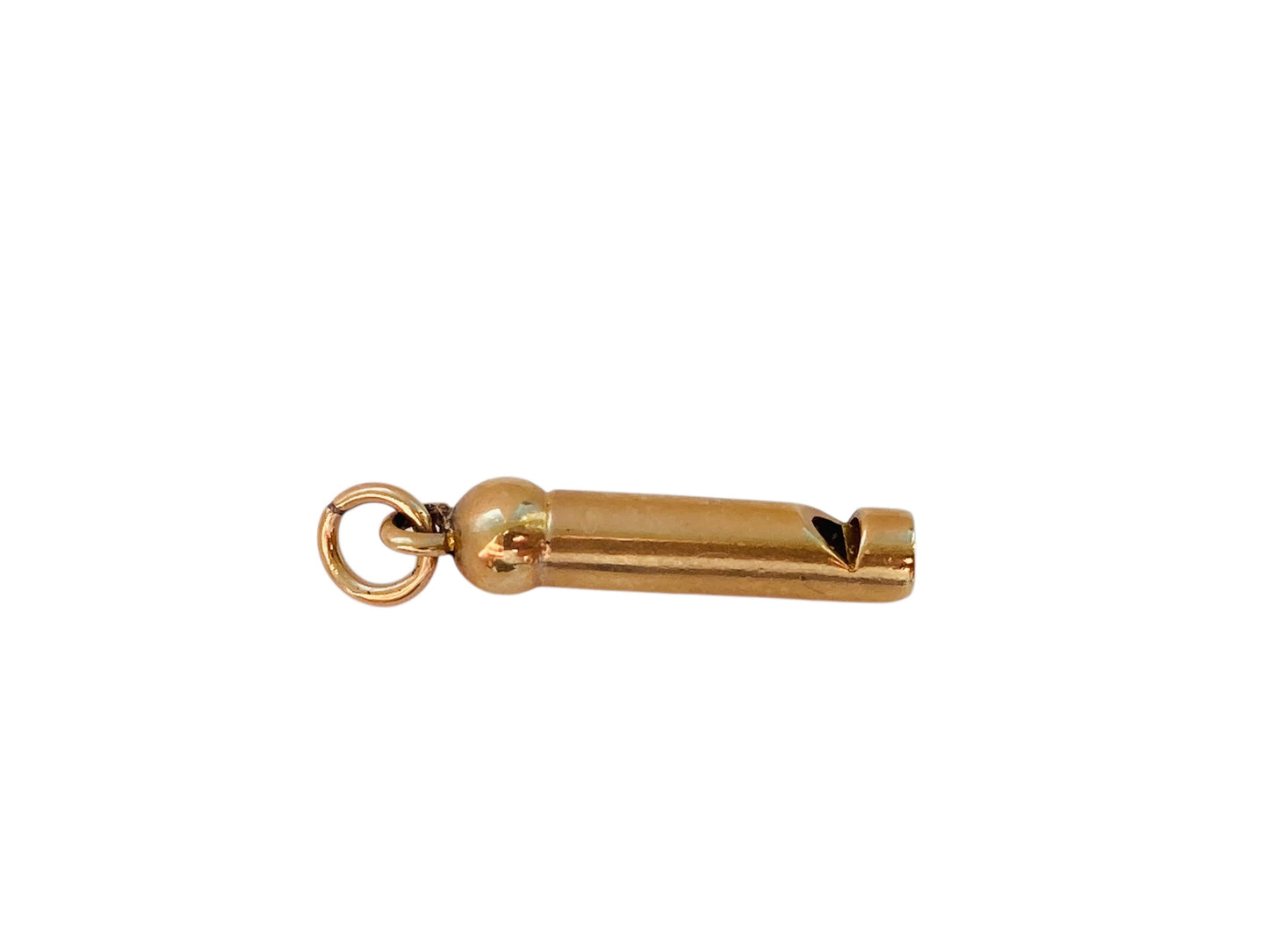 Vintage 9ct Gold Whistle Pendant or Charm