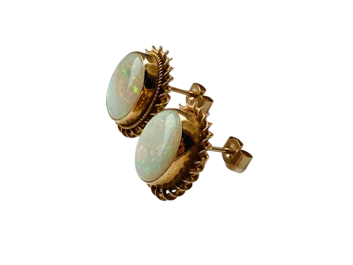 9ct Gold Opal Earrings