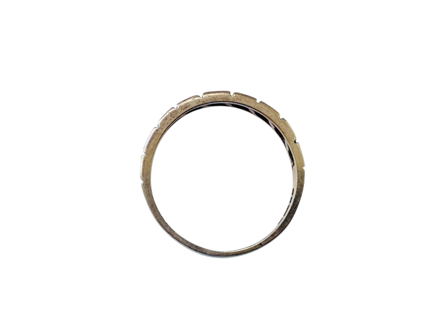 Vintage 9ct Gold Nine-Stone Diamond Ring