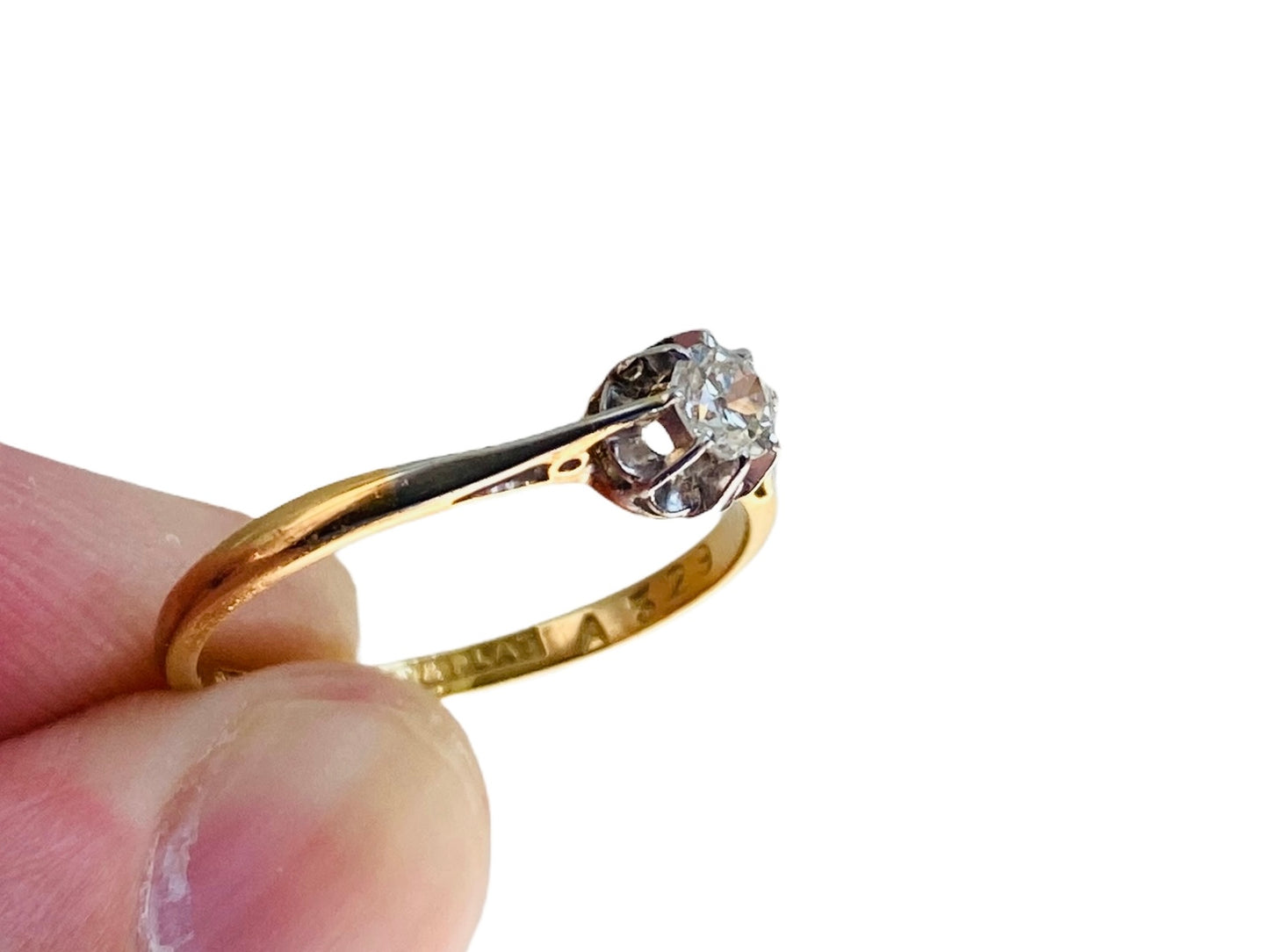 Antique 18ct Gold Diamond Ring