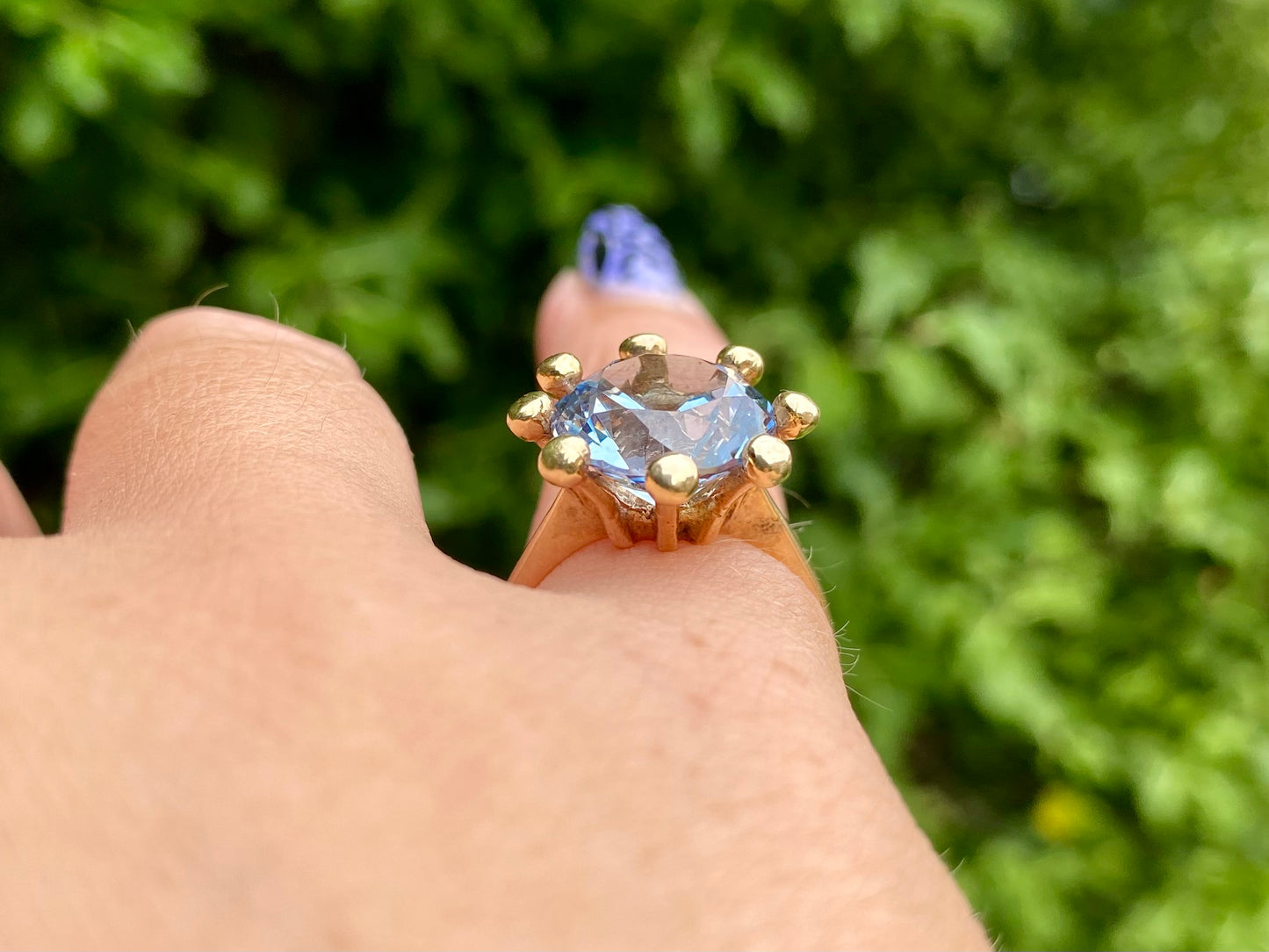 Vintage 9ct Gold Topaz Ring