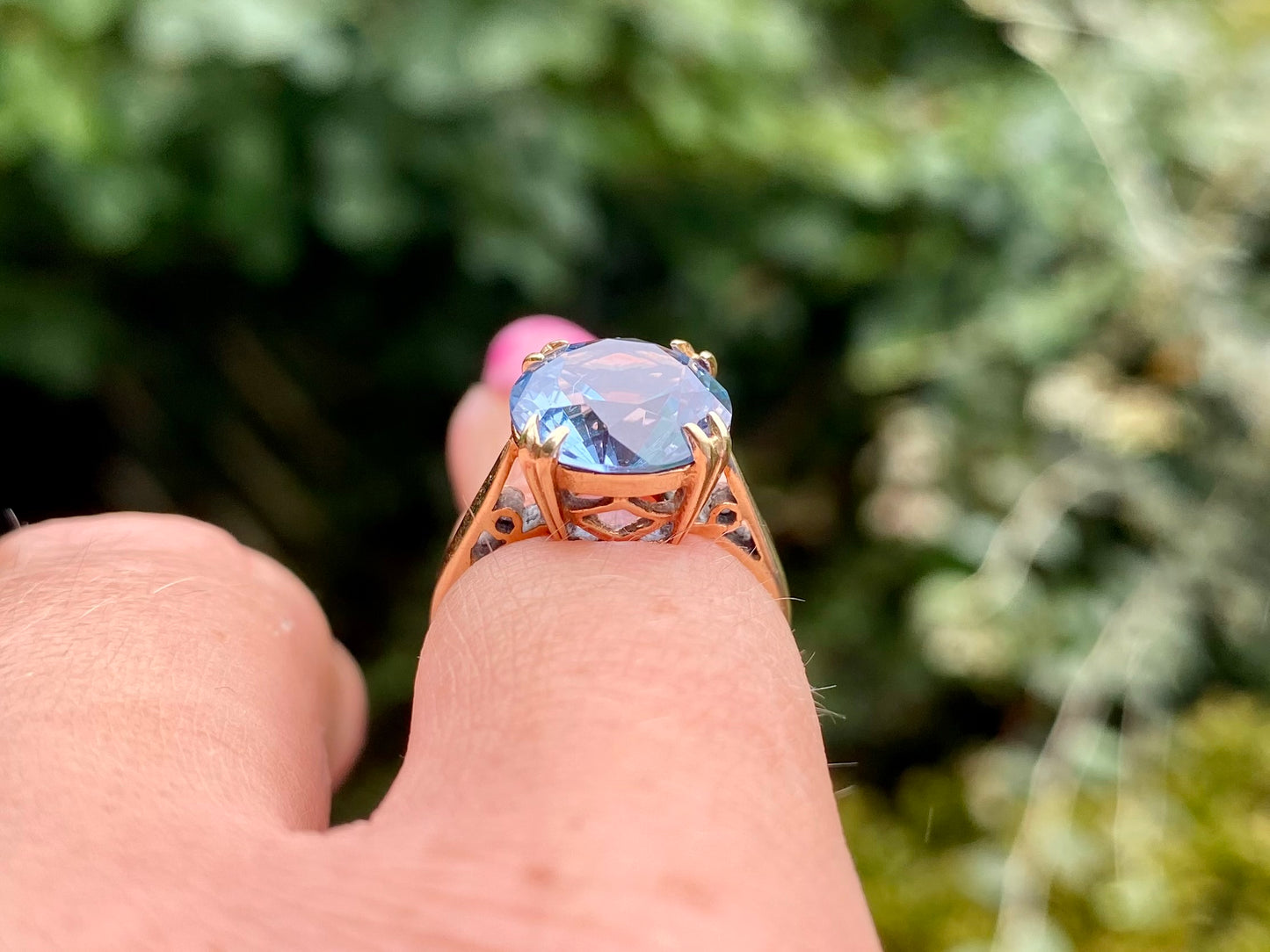 Vintage 9ct Gold Topaz Ring