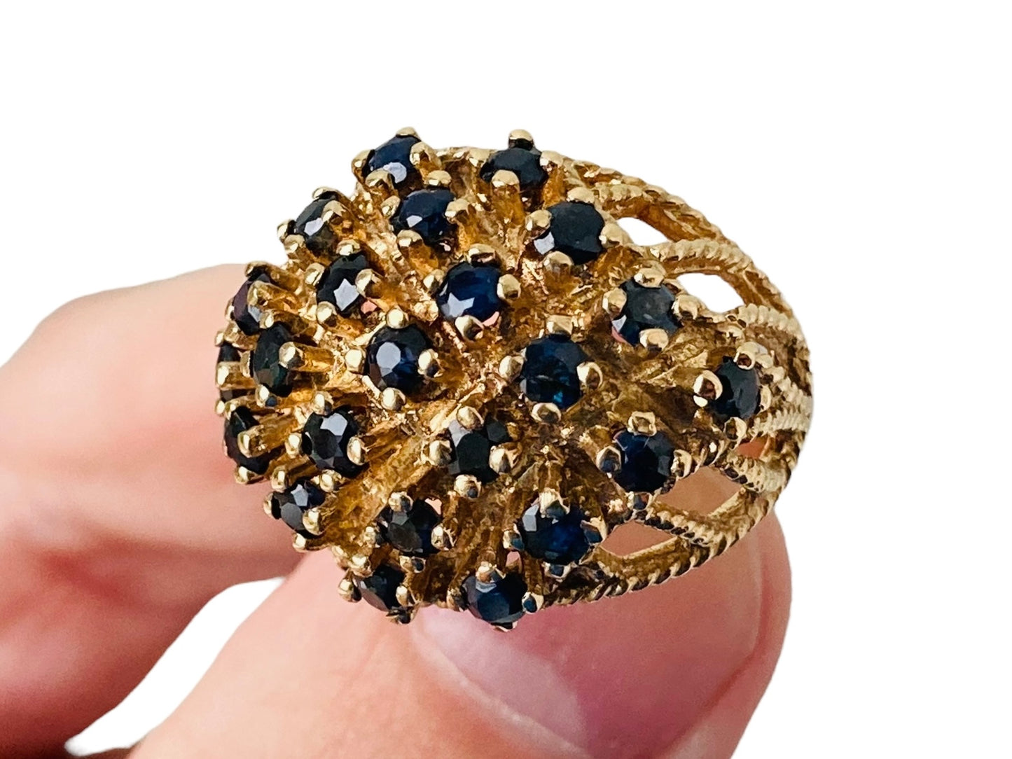Vintage 9ct Gold Sapphire Ring