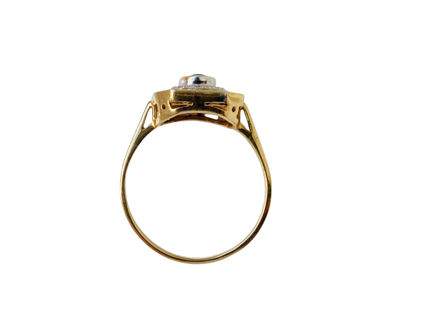9ct Gold Sapphire & Diamond Ring