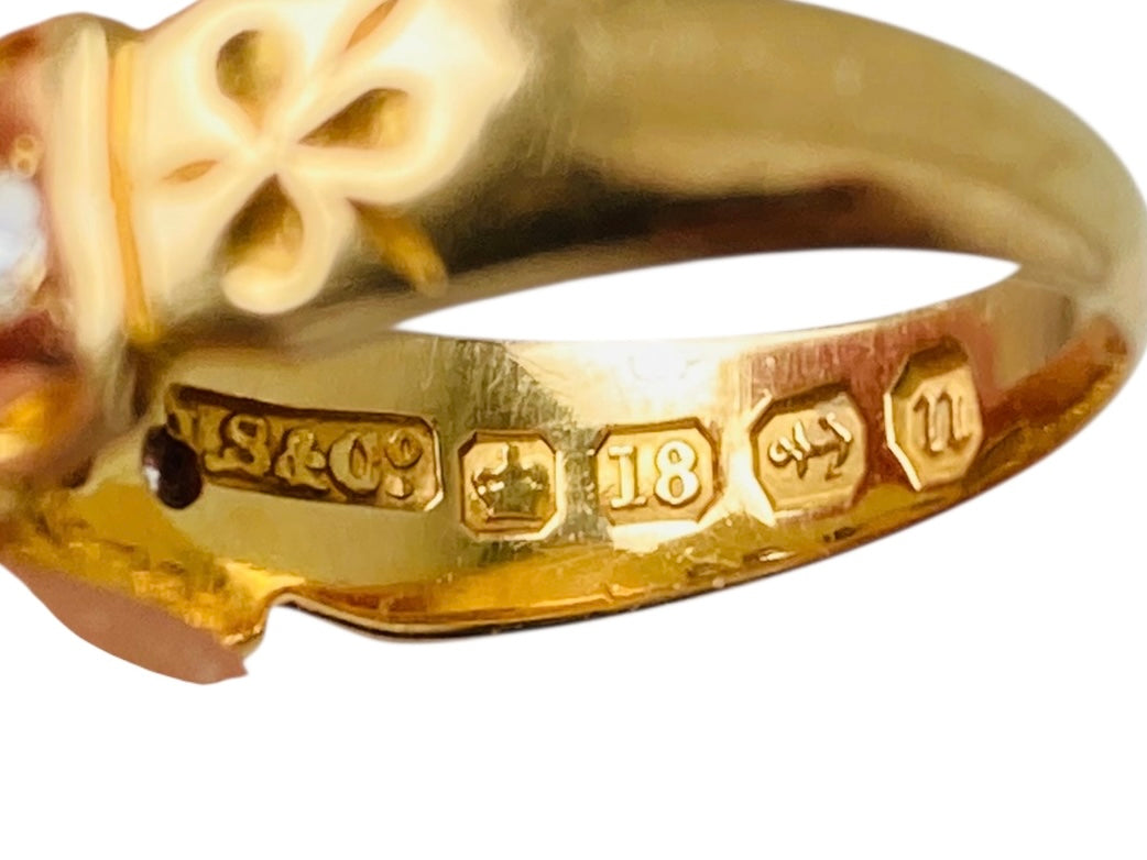 Antique 18ct Gold Five-Stone Diamond Ring