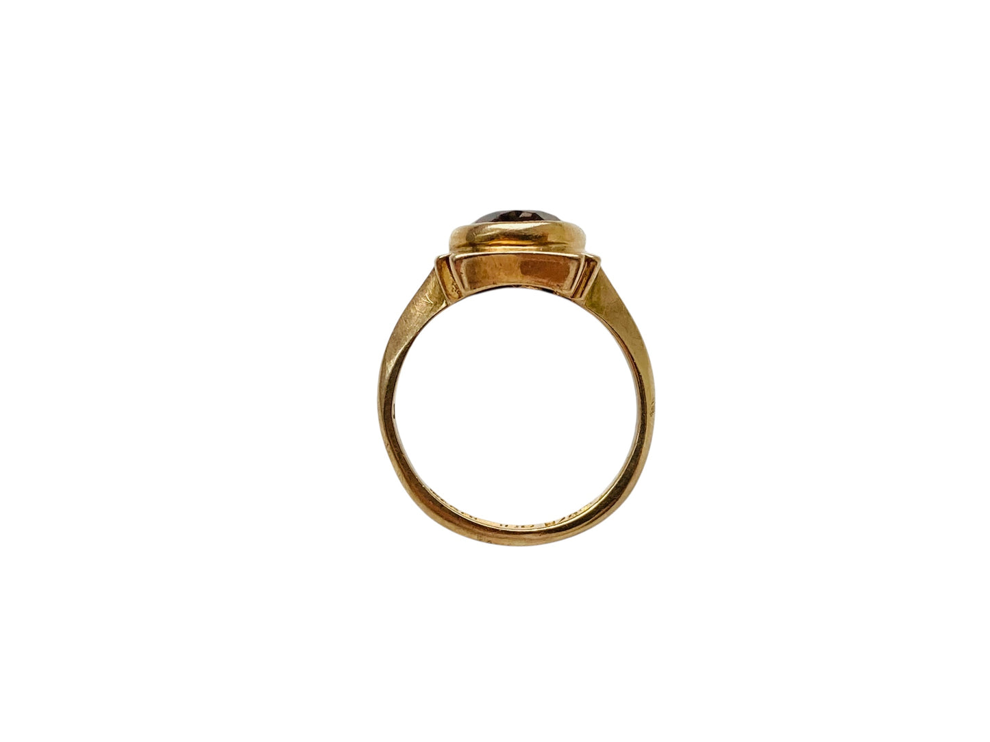 Vintage 9ct Gold Smoky Quartz Ring