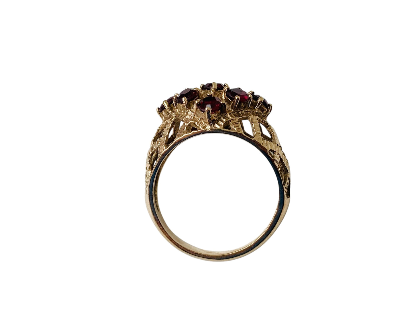 Vintage 9ct Gold Garnet Ring