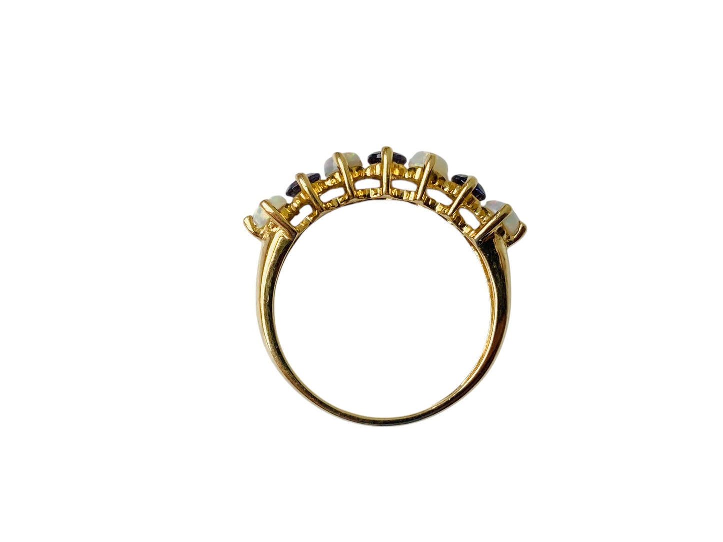 9ct Gold Tanzanite & Opal Ring