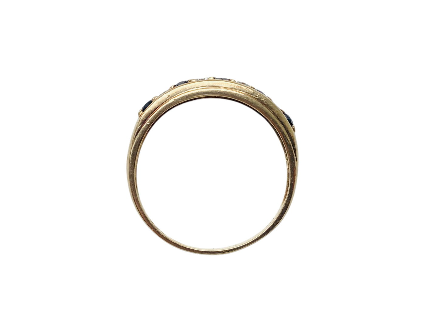 9ct Gold Sapphire & Diamond Ring