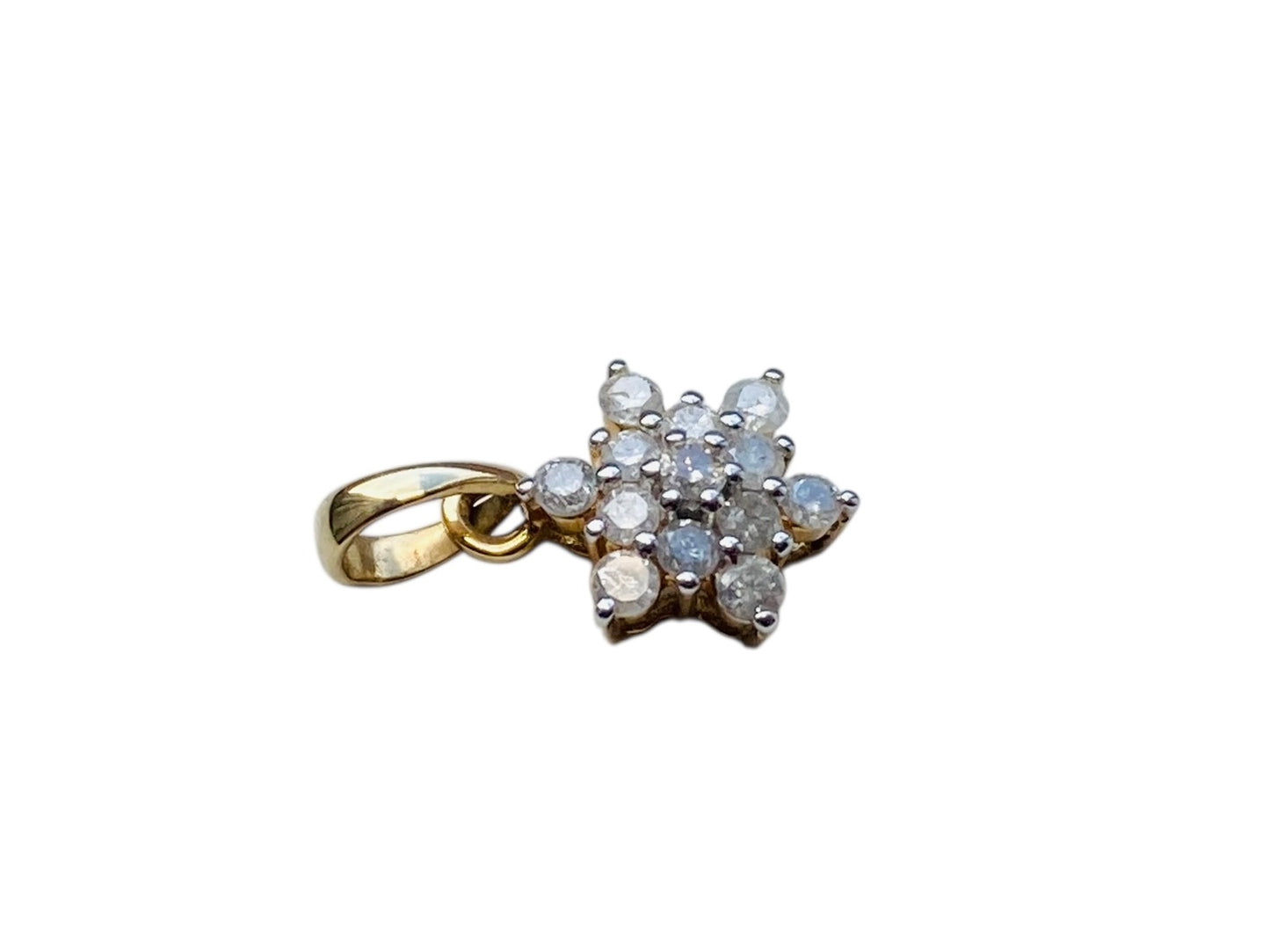 10ct Gold Diamond Pendant