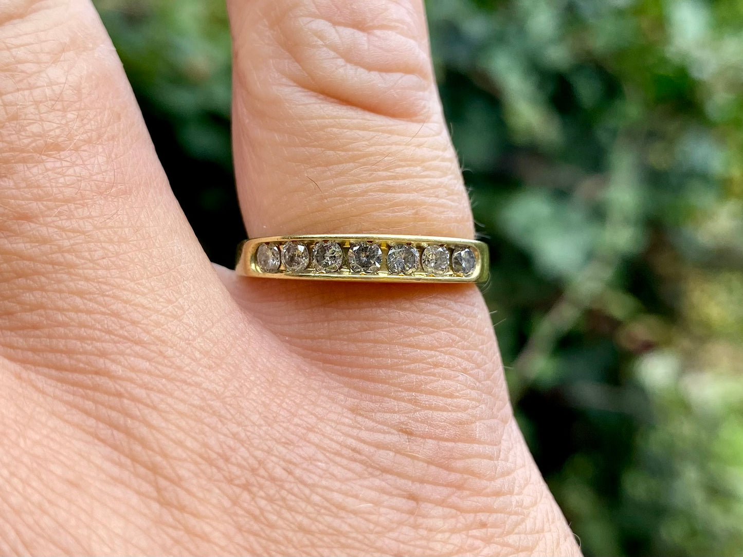 18ct Gold Seven-Stone Diamond Ring