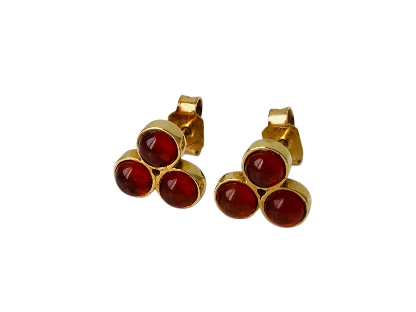 14ct Gold Amber earrings