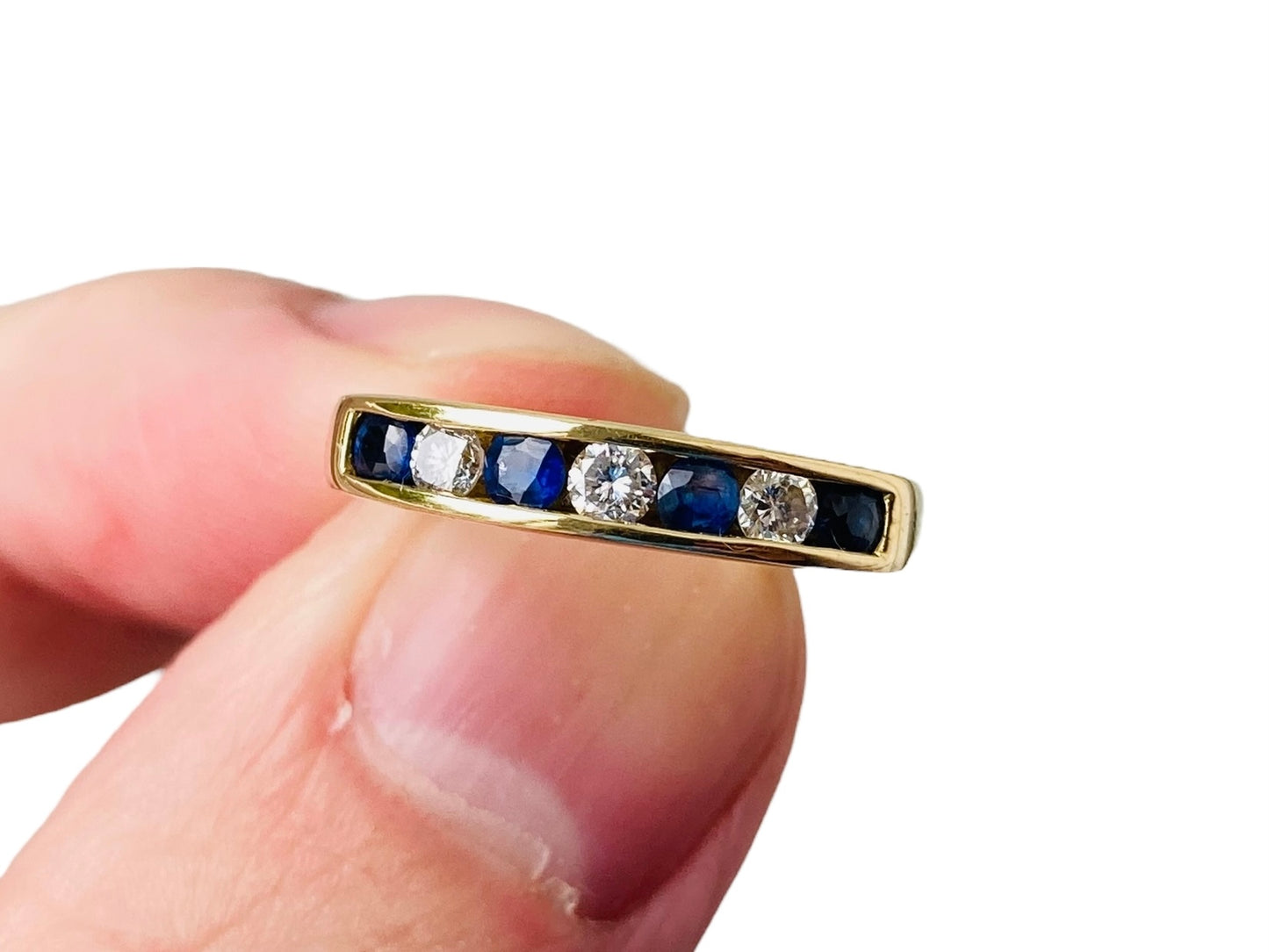 18ct Gold Sapphire & Diamond Ring
