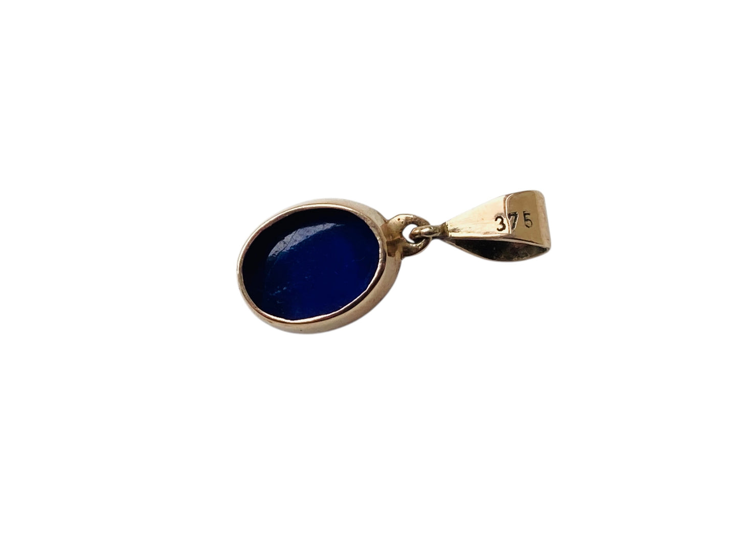 Vintage 9ct Gold Lapis Lazuli Pendant