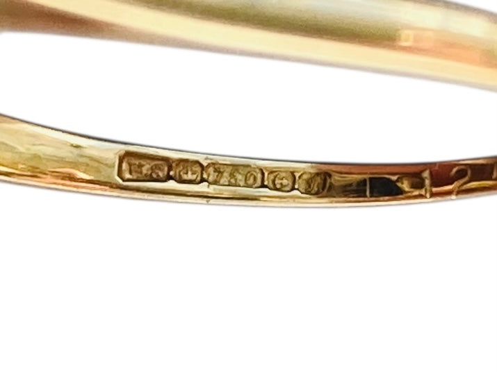 Vintage 18ct Gold Sapphire & Diamond Ring