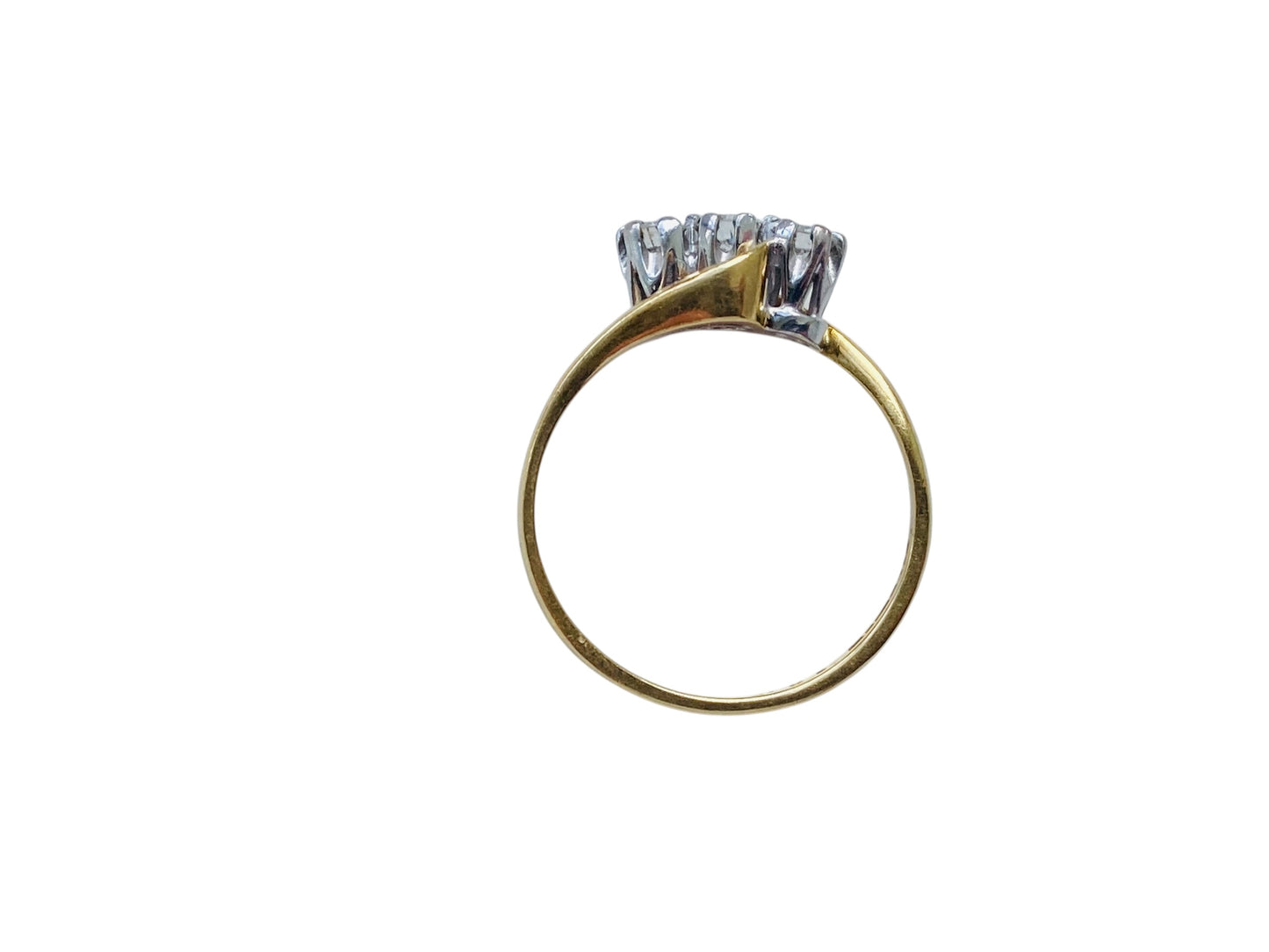 Vintage 18ct Gold Three-Stone Diamond Ring