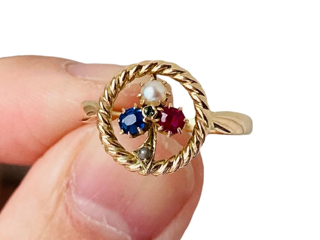 14ct Gold Clover Ring
