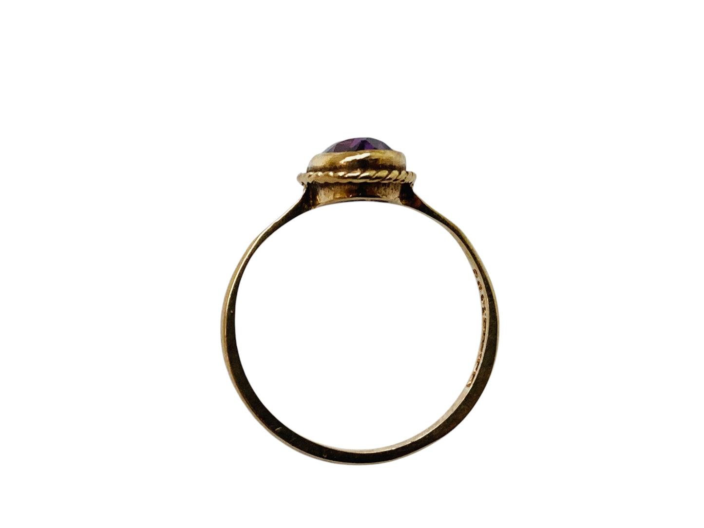 Vintage 9ct Gold Amethyst Ring