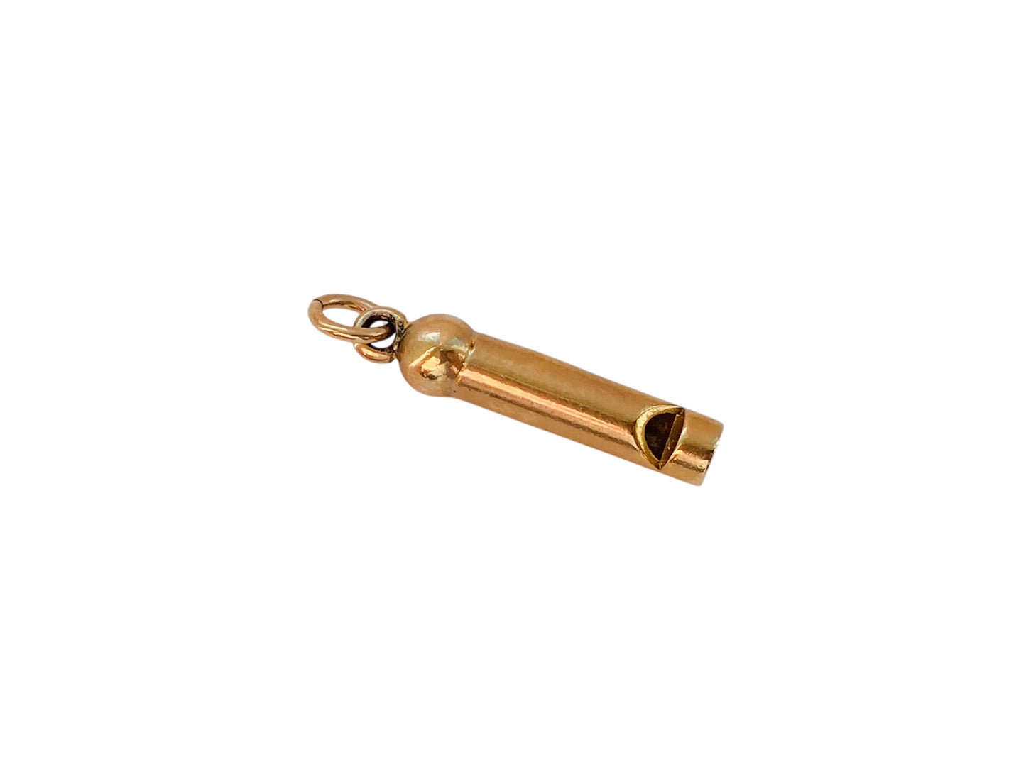 Vintage 9ct Gold Whistle Pendant or Charm
