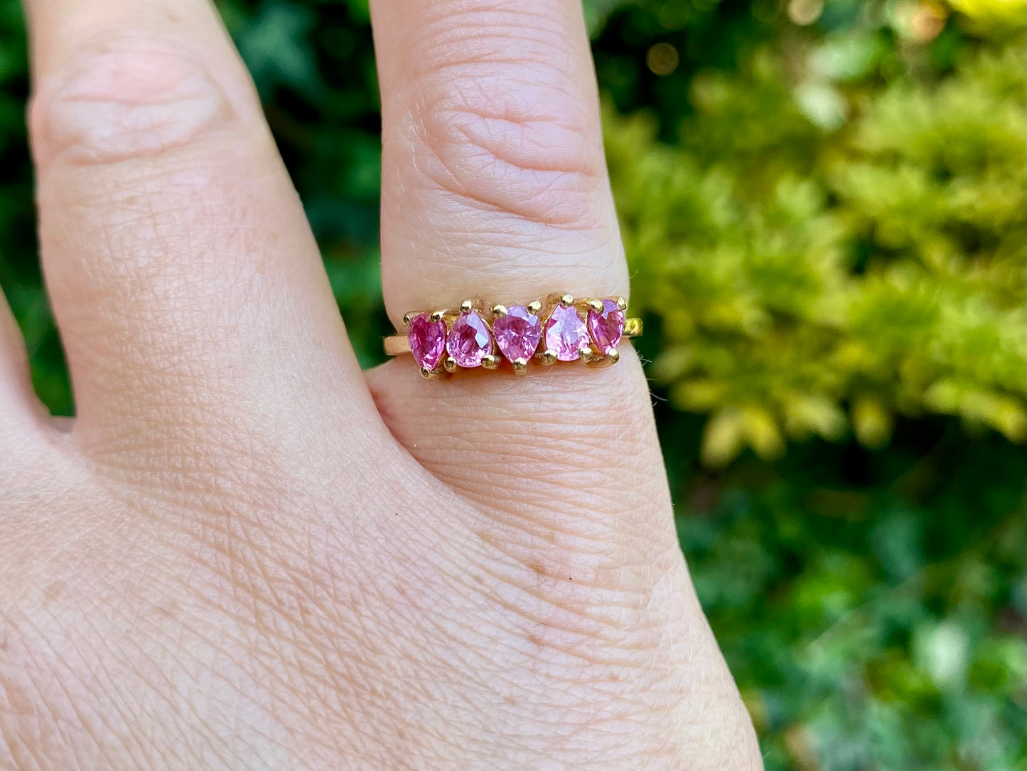 9ct Gold Pink Sapphire Ring