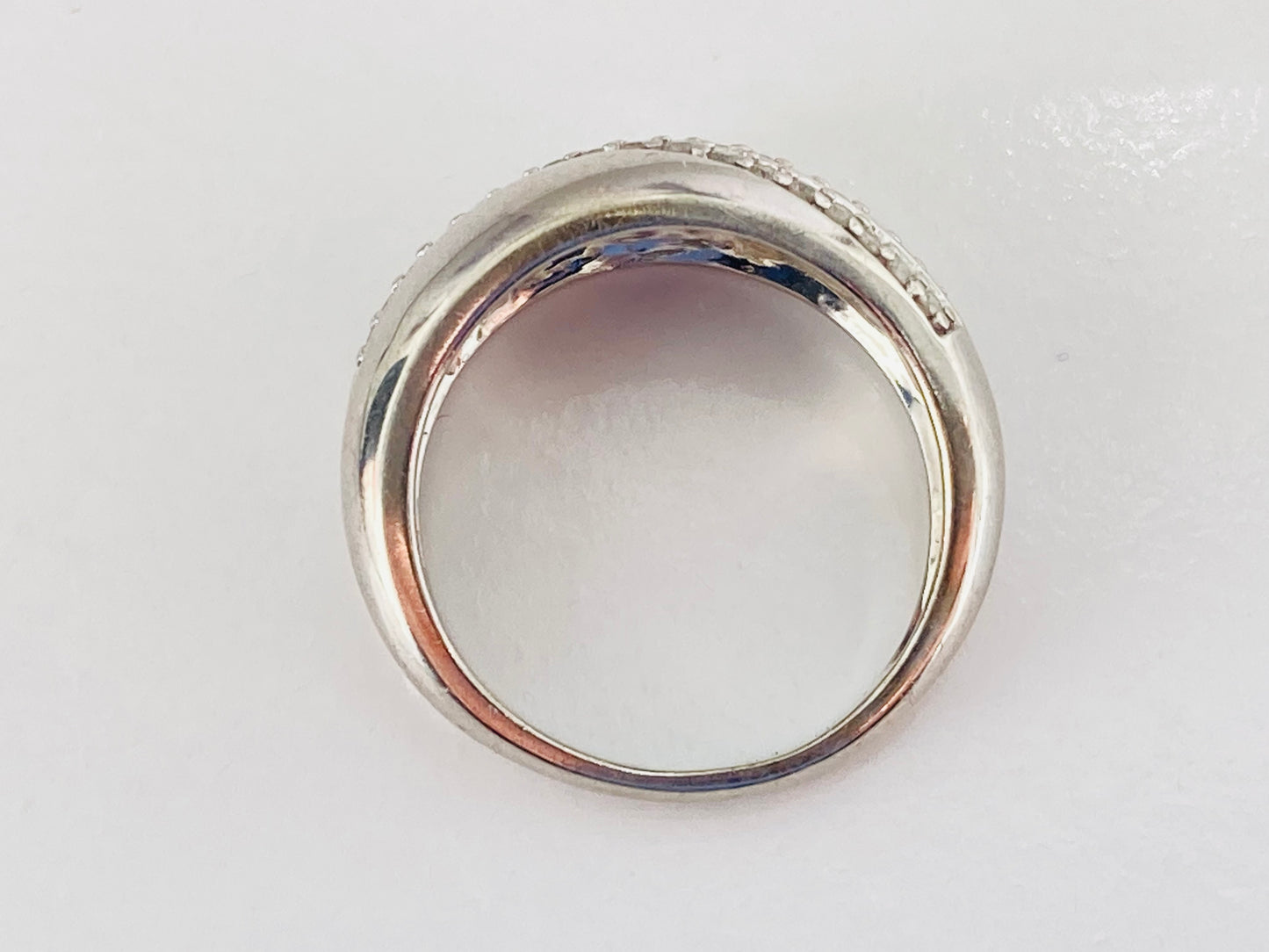 9ct Gold Diamond Dome Ring