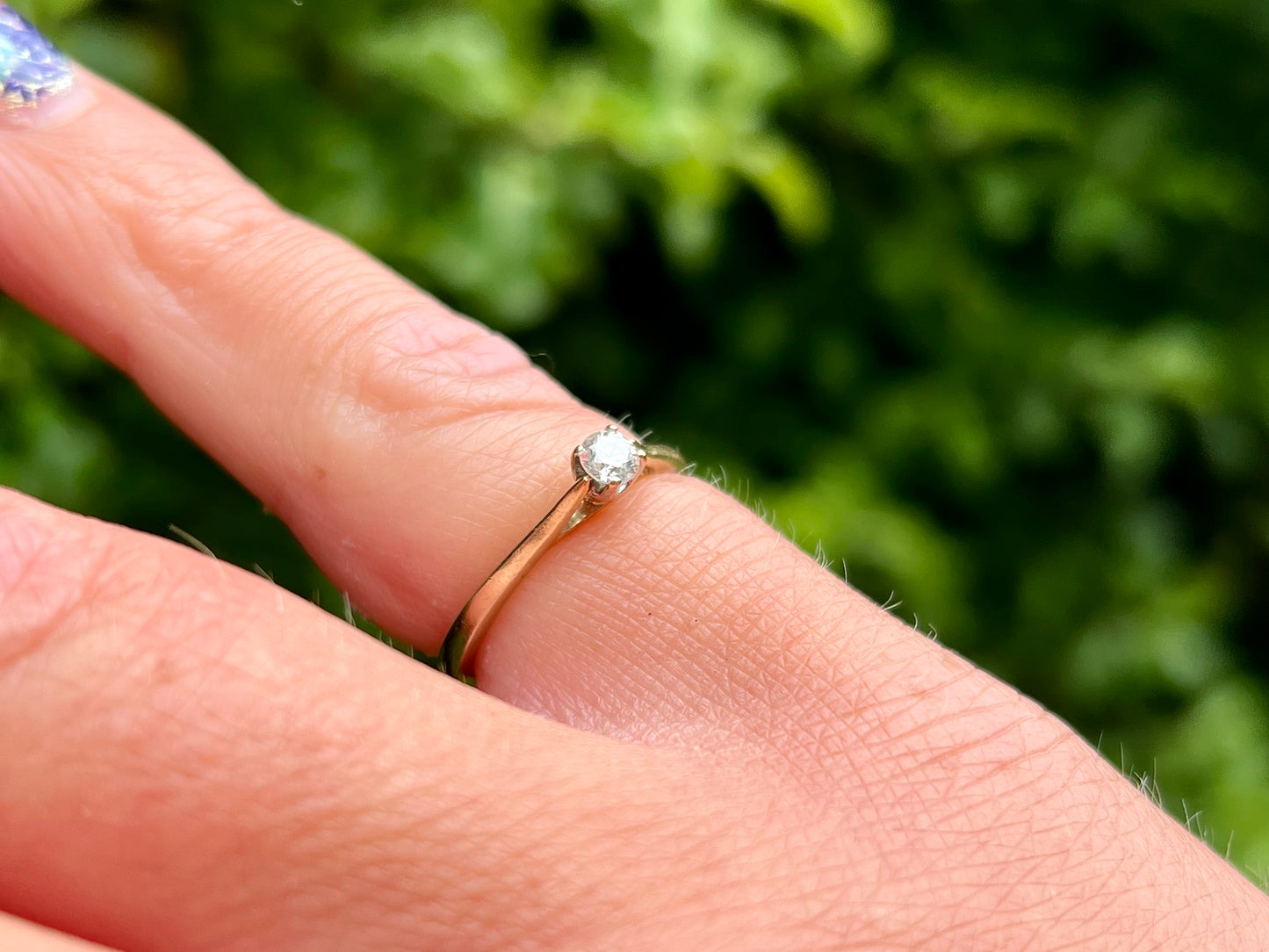 9ct Gold 0.15ct Diamond Solitaire Ring