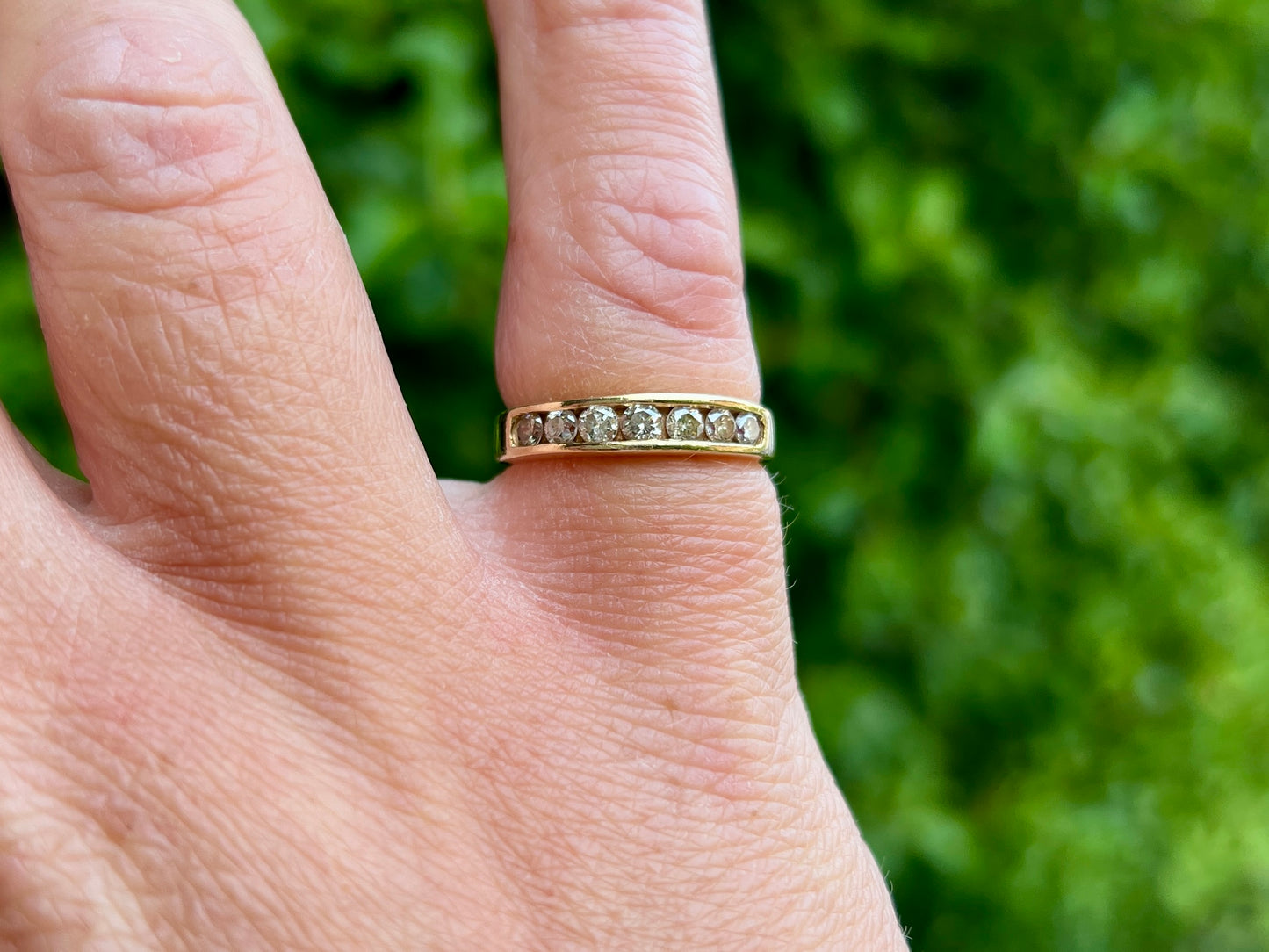 18ct Gold Seven-Stone Diamond Ring