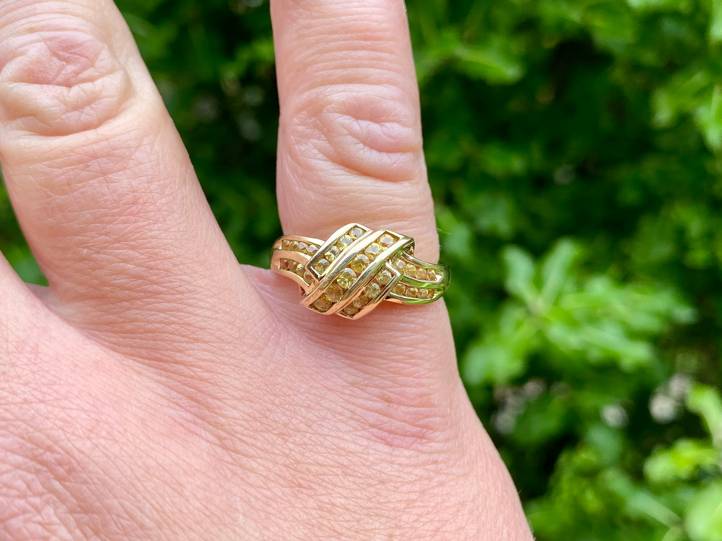9ct Gold Yellow Sapphire Ring