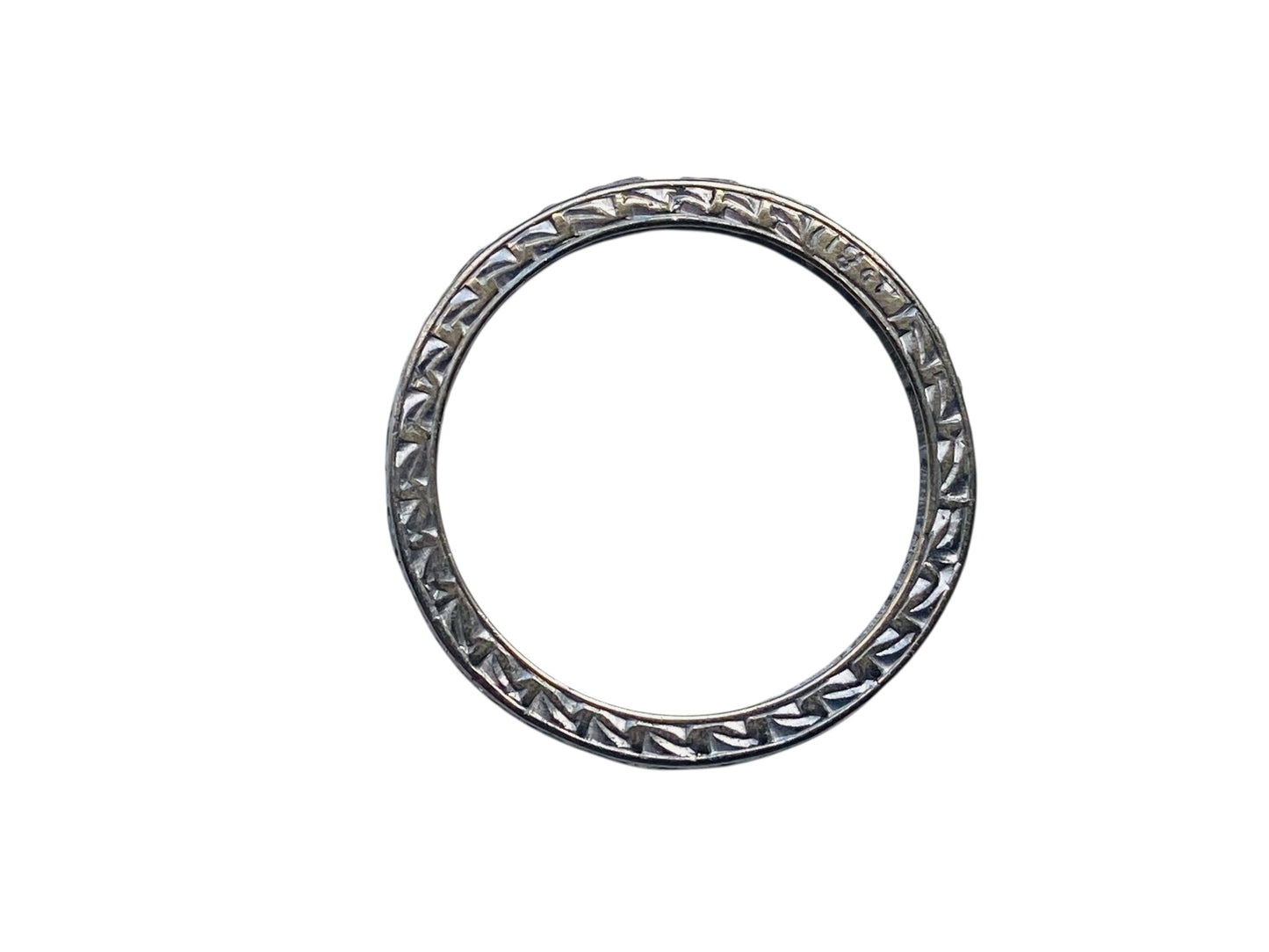 Antique 18ct Gold Full Diamond Band Ring