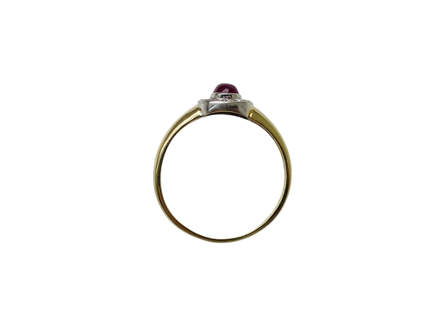 14ct Gold Ruby & Diamond Ring
