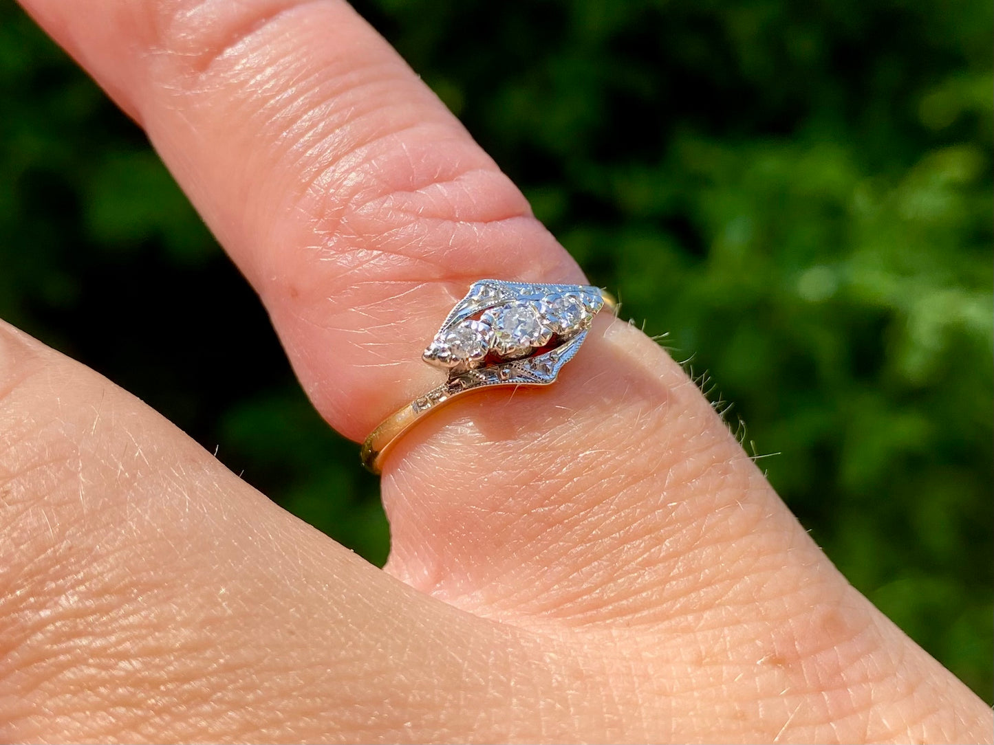 Antique 18ct Gold Diamond Ring