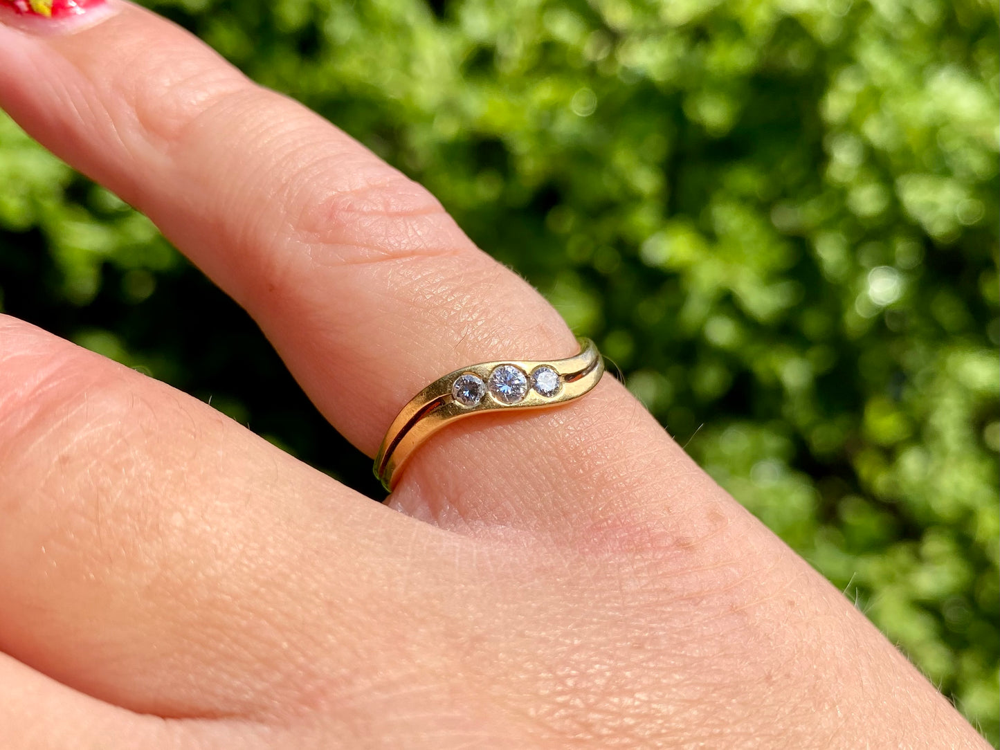18ct Gold Diamond Three-Stone Ring