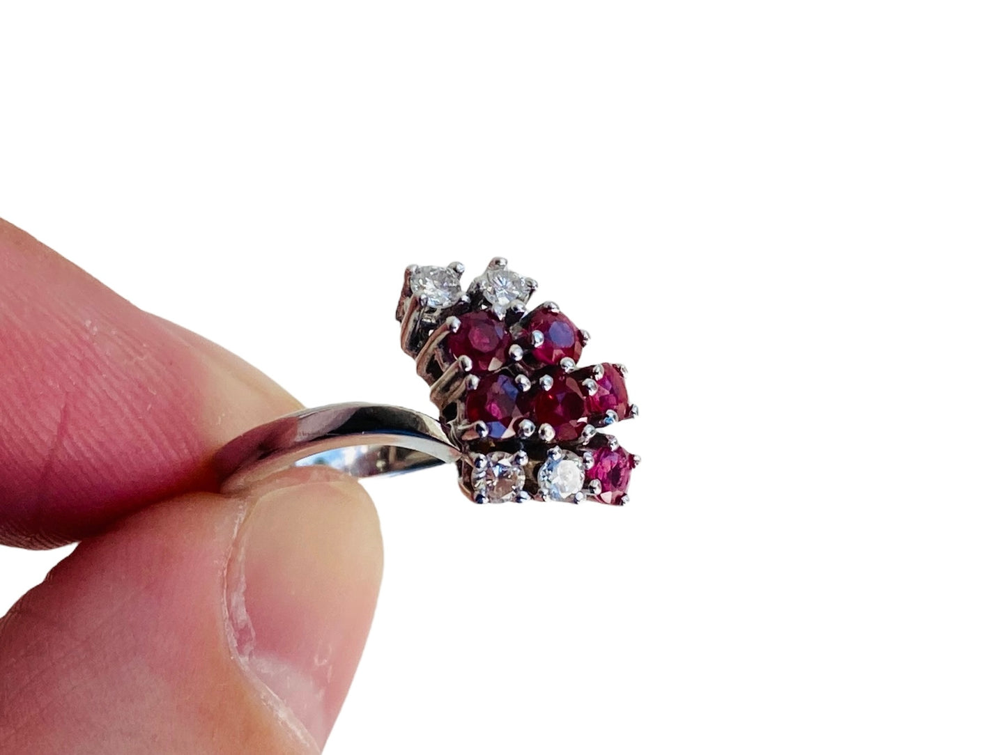 Vintage 14ct Gold Ruby & Diamond Ring