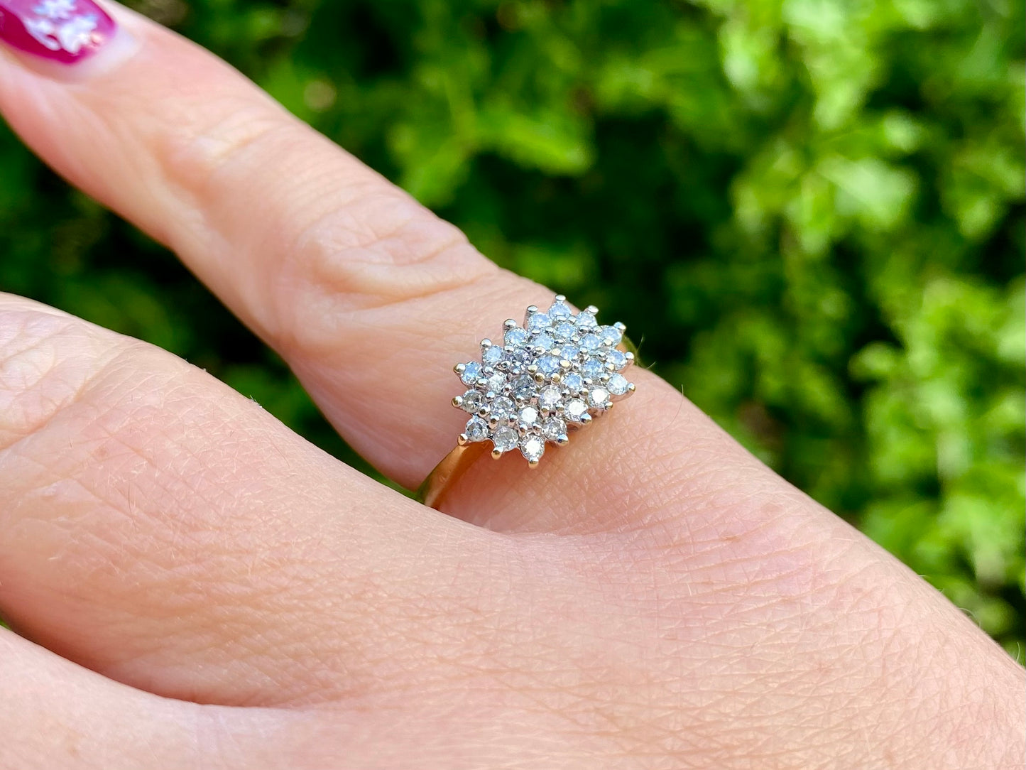 18ct Gold Diamond Cluster Ring