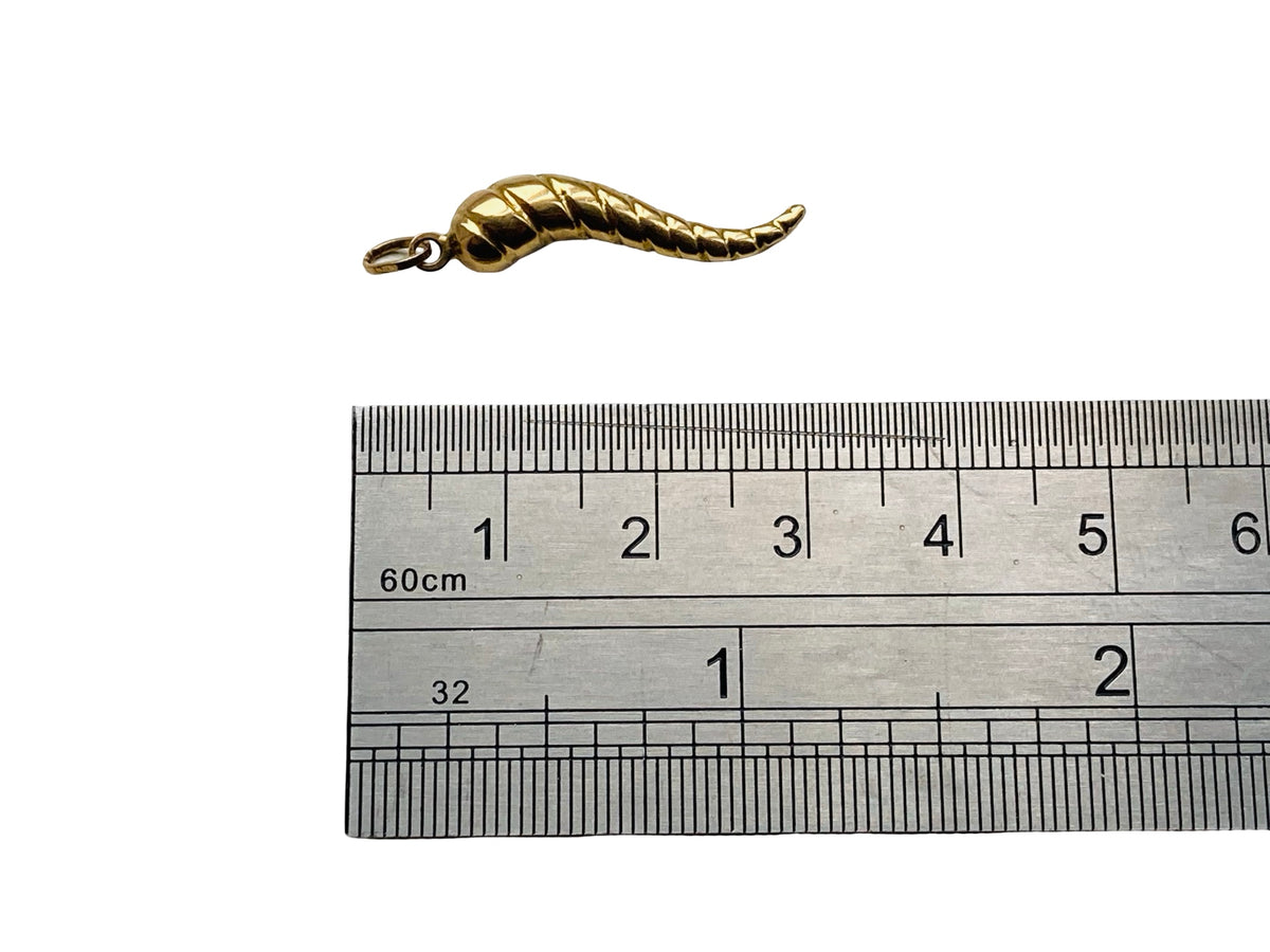 Vintage 9ct Gold Horn Of Plenty Pendant or Charm
