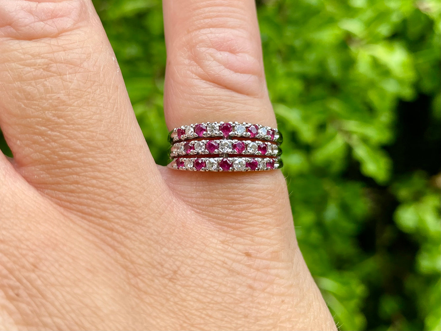 18ct Gold Ruby & Diamond Ring